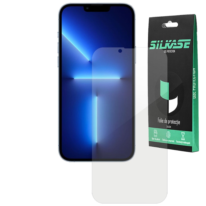 Фолио SILKASE за Apple iPhone 13 Pro Max, защита на екрана, възобновяем силикон
