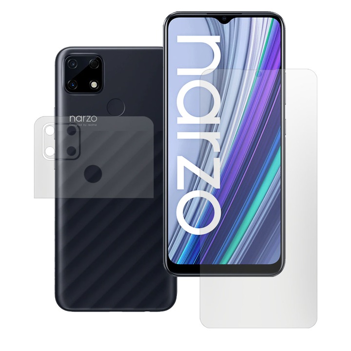 Комплект 2 матови фолиа SILKASE за Realme Narzo 30A, защита на телефона, възобновяем силикон