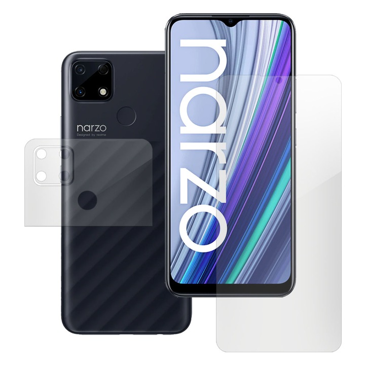 Комплект 2 фолиа SILKASE за Realme Narzo 30A, защита на телефона, възобновяем силикон