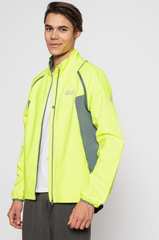 Jack Wolfskin, Jacheta pentru ciclism Tandem, Verde Neon/Gri Inchis Jack Wolfskin, Jacheta pentru ciclism Tandem, Verde Neon/Gri Inchis