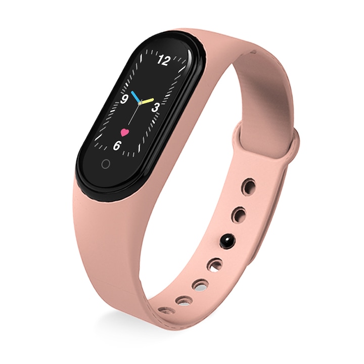Bratara fitness sportiva, tracker de activitate pentru copii, negru