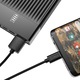 Orico BTC-10-BK kábel, USB2.0-C típusú USB, fekete, 1 m