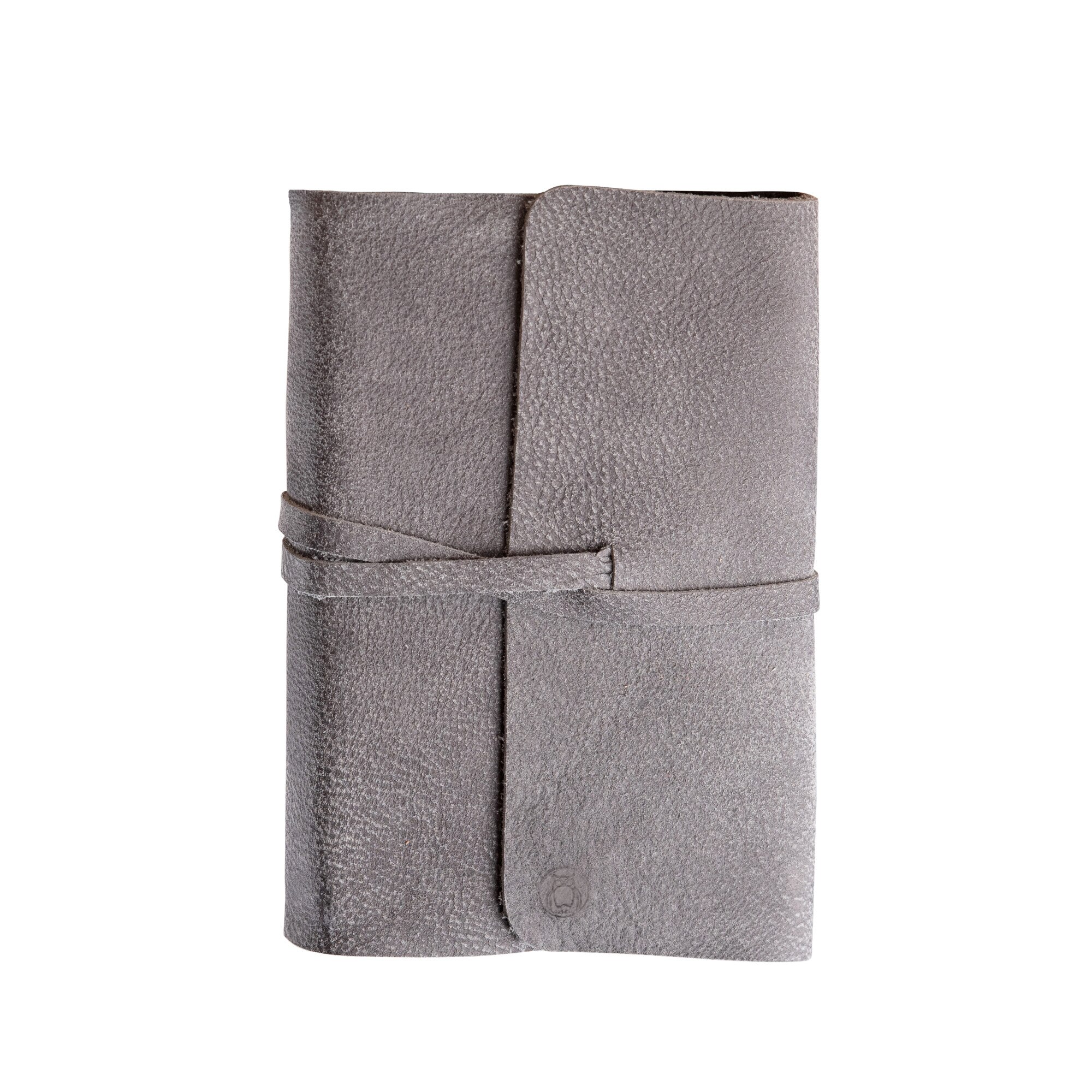 Jurnal/agenda piele naturala Vintage, cutie cadou, lucrat manual, A5, grey