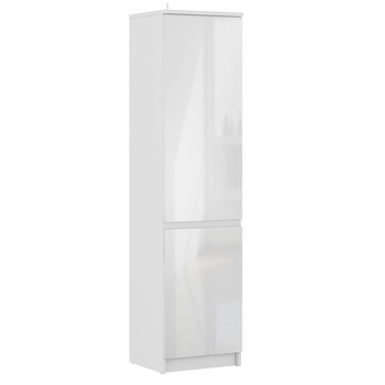 Sifonier cu doua usi Sani Medea SB-2494,50x44x200 cm,Alb/alb lucios Sifonier cu doua usi Sani Medea SB-2494,50x44x200 cm,Alb/alb lucios