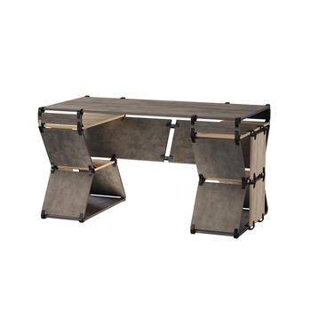 Birou modular, ntropy, 152x77x77, Stejar Nebraska, Beton Chicago Birou modular, ntropy, 152x77x77, Stejar Nebraska, Beton Chicago