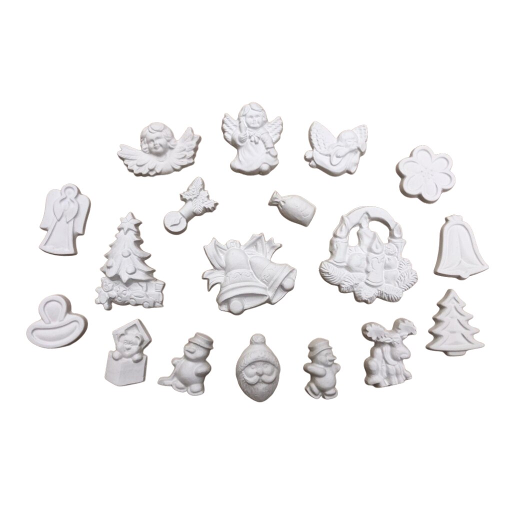 Set figurine, Galindo, De pictat si colorat, Craciun, Ipsos, + 4 ani, 18 buc