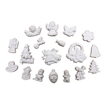 Set figurine, Galindo, De pictat si colorat, Craciun, Ipsos, + 4 ani, 18 buc Set figurine, Galindo, De pictat si colorat, Craciun, Ipsos, + 4 ani, 18 buc