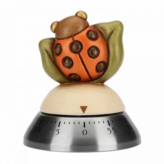 Cronometru bucatarie, THUN, model Country cu buburuza norocoasa, ø 8 cm