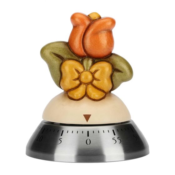 Cronometru bucatarie, THUN, model Country cu lalea, ø 8 cm