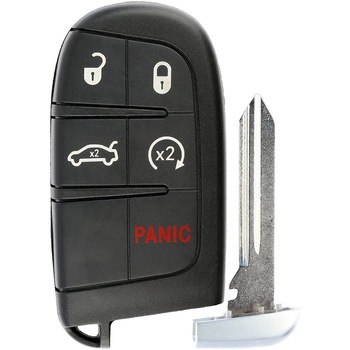 Carcasa Cheie Auto Techstar® Chrysler, Dodge, Jeep, Fiat, 4+1 Butoane, Cu Lama, Fara Pini Baterie Carcasa Cheie Auto Techstar® Chrysler, Dodge, Jeep, Fiat, 4+1 Butoane, Cu Lama, Fara Pini Baterie