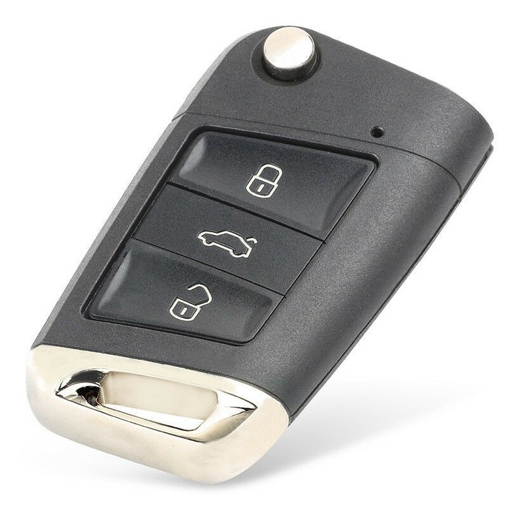 Cheie Auto Completa Techstar® Compatibila VAG MQB, Golf MK7, T-Roc, Octavia, 3 Butoane, 434Mhz, HU167