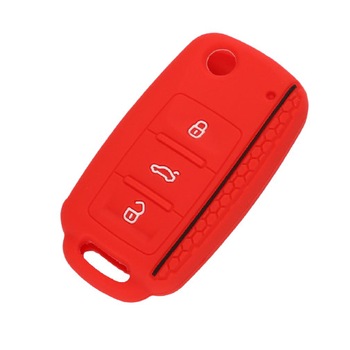 Husa cheie, din piele, compatibila cu VW: Passat, Golf 4, 5, 6, Bora, Touran, Tiguan, Tuareg, Skoda Fabia, Octavia, Superb, SEAT Altea, Leon, Ibiza, Rosu Husa cheie, din piele, compatibila cu VW: Passat, Golf 4, 5, 6, Bora, Touran, Tiguan, Tuareg, Skoda Fabia, Octavia, Superb, SEAT Altea, Leon, Ibiza, Rosu