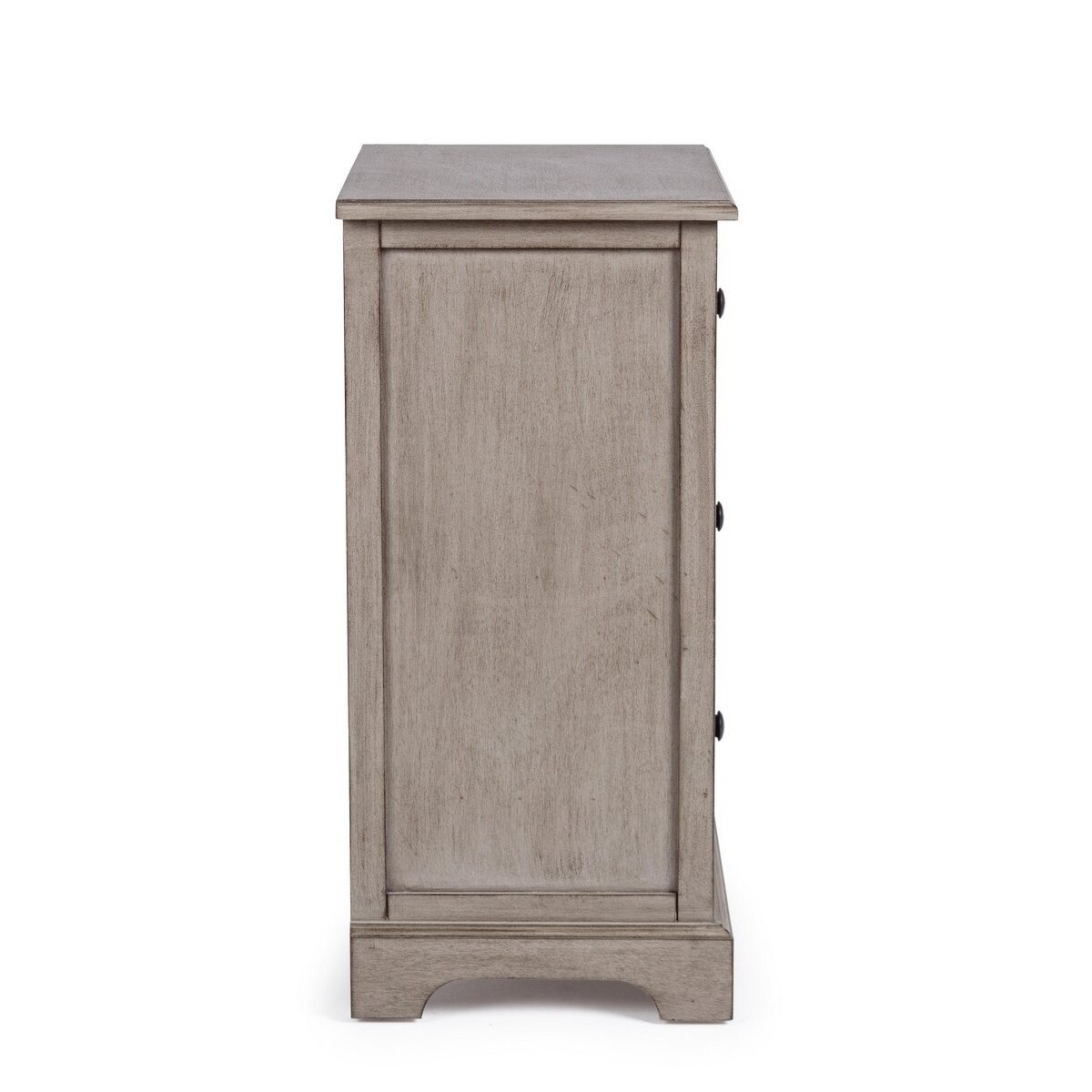 Noptiera cu 3 sertare din lemn gri Margaret 40 cm x 32 cm x 70 h