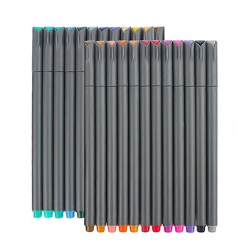 Fineliner Point, NUODWELL, 0.4 mm, set 24 culori pastelate Fineliner Point, NUODWELL, 0.4 mm, set 24 culori pastelate