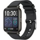 Смарт часовник ISP LikeSmart™ Hero Band FiT PRO, 1,69" FULL Touch, SpO2 оксиметър, Известия, Мониторинг на сърдечната честота и кръвното налягане, Лунно черен силикон