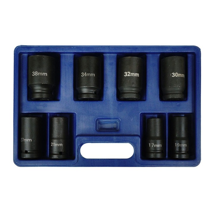 Silver Tubular Impact kulcskészlet, 3/4, 17 - 38 mm, 8 db-os