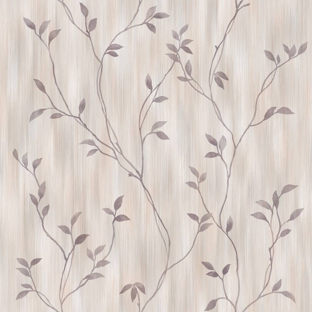 Tapet semilavabil, Fox, Maggy 7022, in relief, hartie, duplex, maro-gri, model cu frunze, rola 0.53 m x 10.05 ml