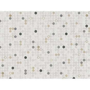 Tapet vinil Slavyanski Oboi, Merengue 9398-10, model fantezie cu buline, gri-bej, lavabil, pentru living sau dormitor, rola 0.53 m x 10.05 m Tapet vinil Slavyanski Oboi, Merengue 9398-10, model fantezie cu buline, gri-bej, lavabil, pentru living sau dormitor, rola 0.53 m x 10.05 m