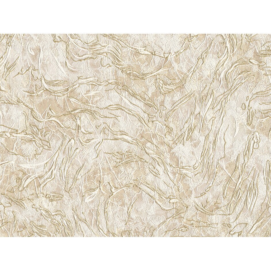 Tapet vinil Slavyanski Oboi, Kymberly 9407-05, model fantezie cu flori, gri-bej, lavabil, pentru living sau dormitor, rola 0.53 m x 10.05 m