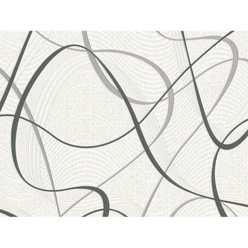 Tapet vinil Slavyanski Oboi, Serpentine 5767-03, model fantezie cu dungi, gri, lavabil, pentru living sau dormitor, rola 0.53 m x 10.05 m Tapet vinil Slavyanski Oboi, Serpentine 5767-03, model fantezie cu dungi, gri, lavabil, pentru living sau dormitor, rola 0.53 m x 10.05 m