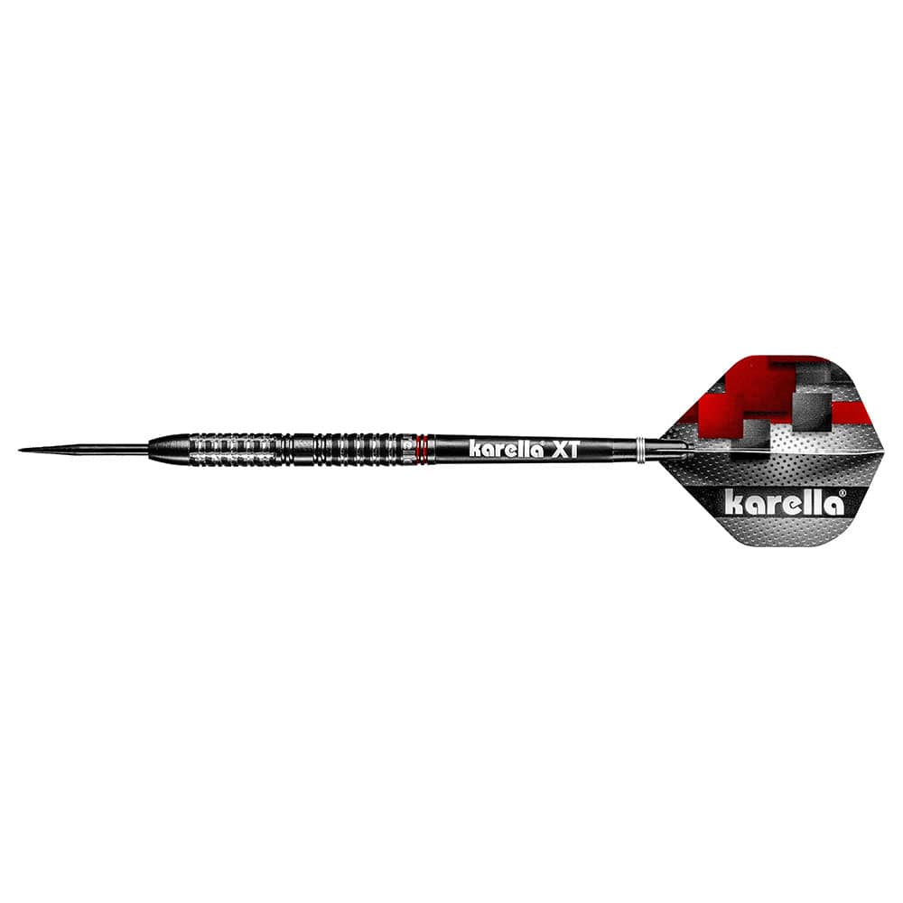 Set sageti darts Karella, SuperDrive, Tungsten, 24 g, Negru/Rosu