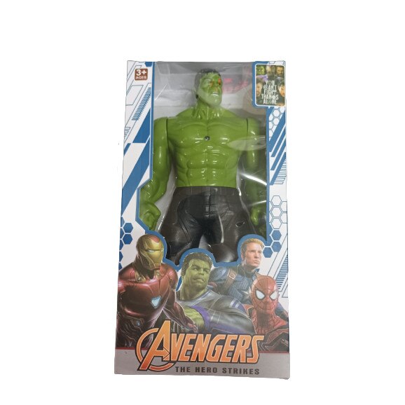 Figurina interactiva Avengers, Hulk, cu lumini si sunete, 30 cm, viMAG ®