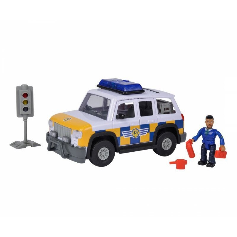 Set Masina Fireman Sam, Police car, 19 cm