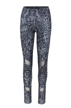 Colanti dama cu imprimeu abstract Cronwell, Desigual, Negru, L Colanti dama cu imprimeu abstract Cronwell, Desigual, Negru, L