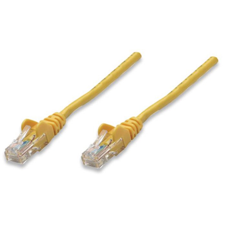 Intellinet 1m Cat5e UTP пач кабел, жълт
