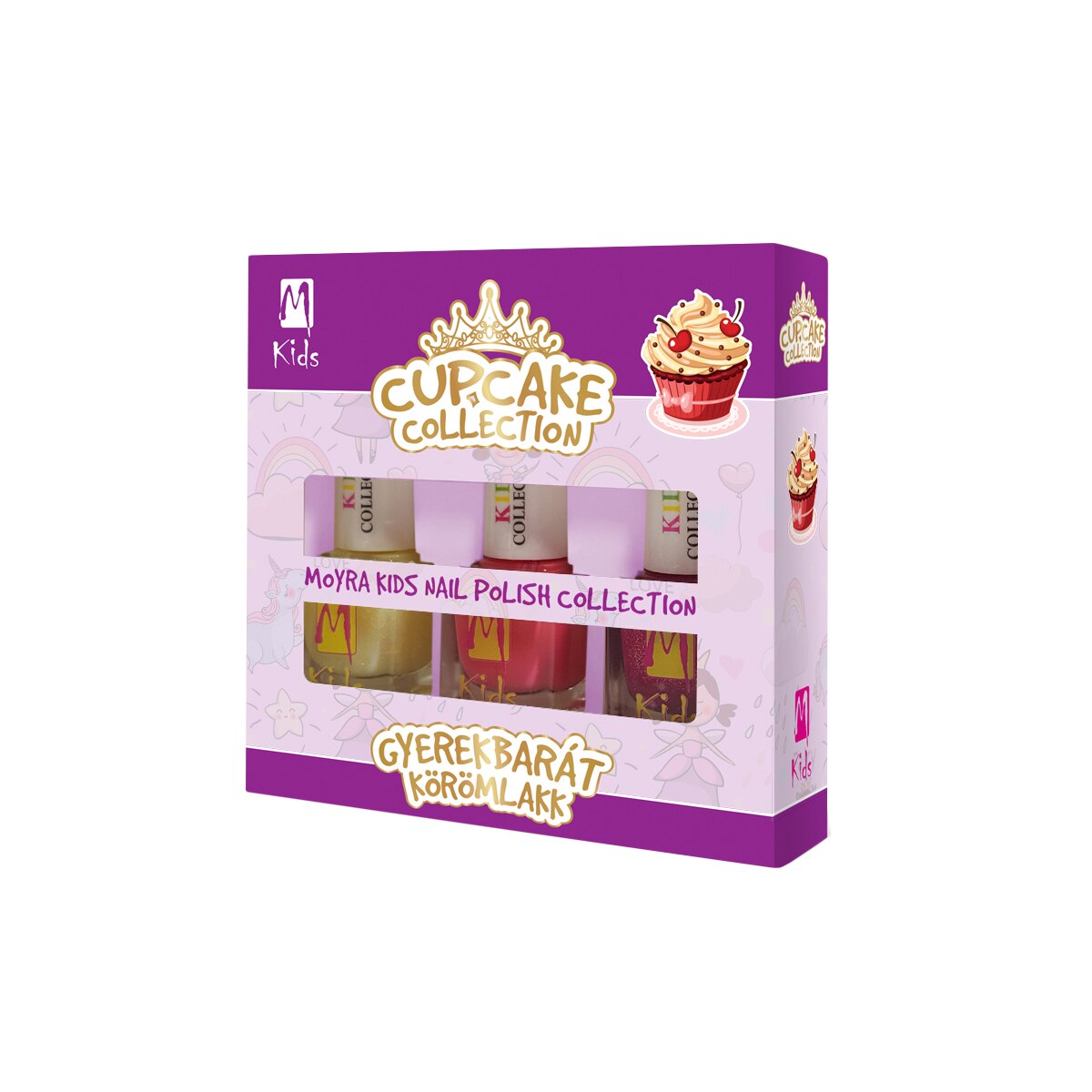 Set Lac de unghii 3x7ml Kids Collection Cupcake Collection