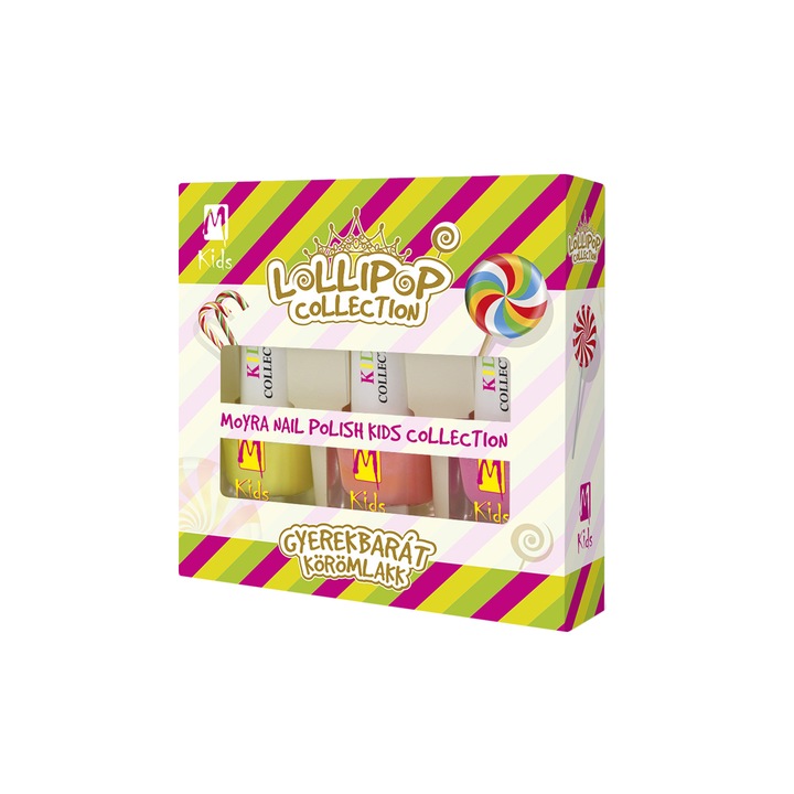Set Lacuri de unghii 3x7ml Kids Collection Lollipop