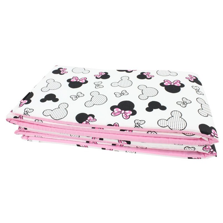 Set 2 aparatori, Prichindel, Minnie, roz, 120x60cm