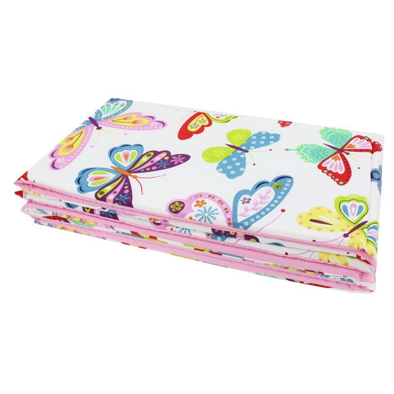 Set 2 aparatori, Prichindel, fluturasi multicolori, 120x60cm