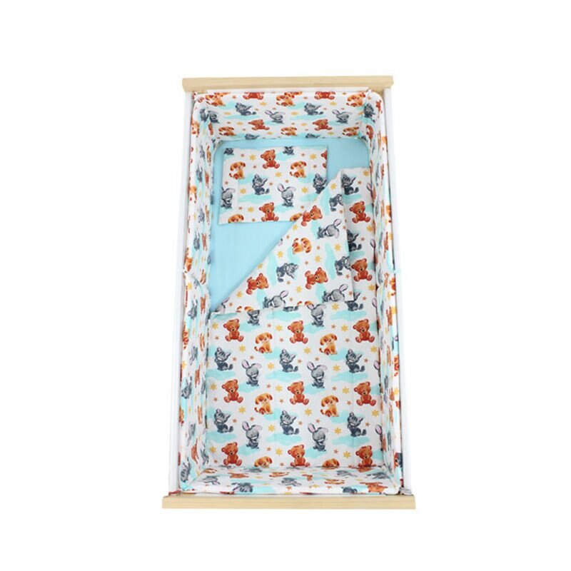 Lenjerie 5 piese, Prichindel, catelus si pisicuta,120x60cm