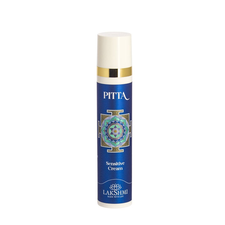 Crema pentru pielea sensibila "pitta sensitive" 50ml cu trandafir, sunatoare, Lakshmi, eco-bio