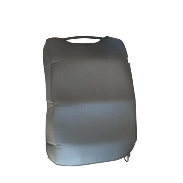 Husa de protectie pentru partea din spate a scaunului auto Metru Patrat , din piele ecologica , reutilizabila , previne murdarirea si zgarierea scaunului , cu dimensiunile 63 x 46