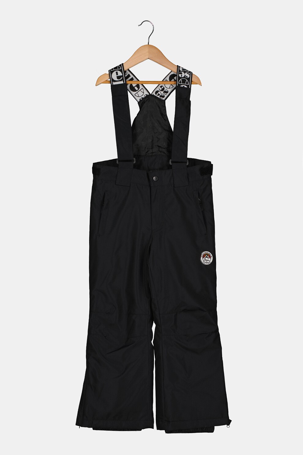 ELLESSE, Pantaloni cu bretele ajustabile pentru schi, Negru