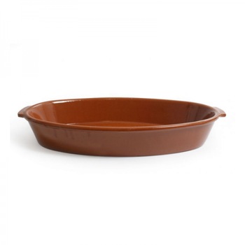 Vas oval din ceramica pentru cuptor, 43.5x24x6 cm Vas oval din ceramica pentru cuptor, 43.5x24x6 cm