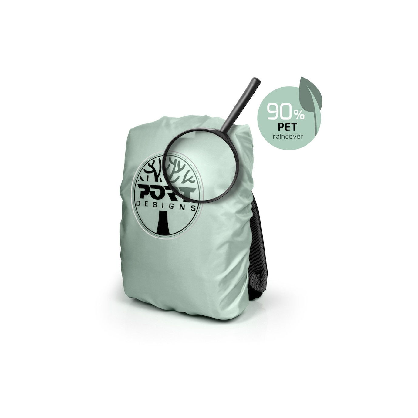 Rucsac Laptop Port Designs YOSEMITE ECO BP 13/14, husa de ploaie, Gri