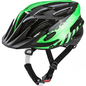 Casca ciclism copii Alpina, negru/verde, 50-55 cm Casca ciclism copii Alpina, negru/verde, 50-55 cm