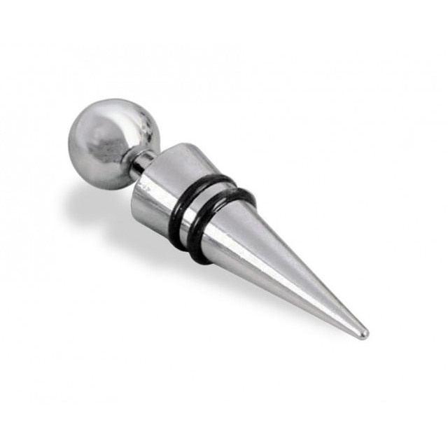 Set 2x Dop inox pentru vin cu lamele