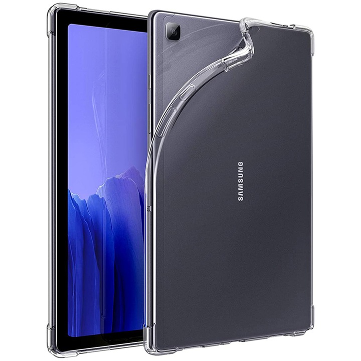 Husa tableta din silicon TPU pentru Samsung Galaxy Tab S7+ Plus/ T970, Optim Protection, Clear Case, Transparent