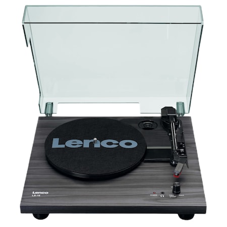 Pick-up Lenco LS-10WD, AUX, RCA, 2 Viteze, Difuzoare, Transmisie Curea, Semi-automatic, Capac detasabil, Negru