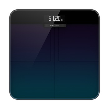 Cantar corporal smart Amazfit Smart Scale, Bluetooth, Wi-Fi, LED, negru Cantar corporal smart Amazfit Smart Scale, Bluetooth, Wi-Fi, LED, negru