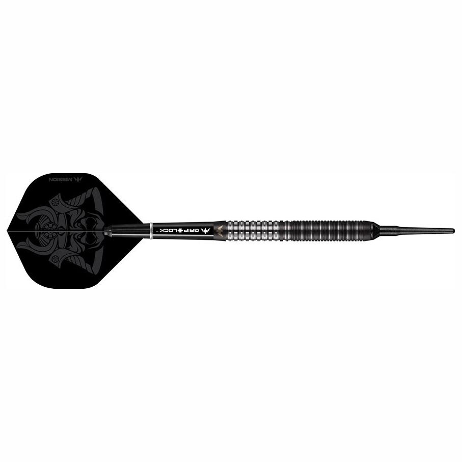 Sageata darts Mission, ST. Kuro M1, MI-000228, 21 g, Tungsten, Negru/Argintiu