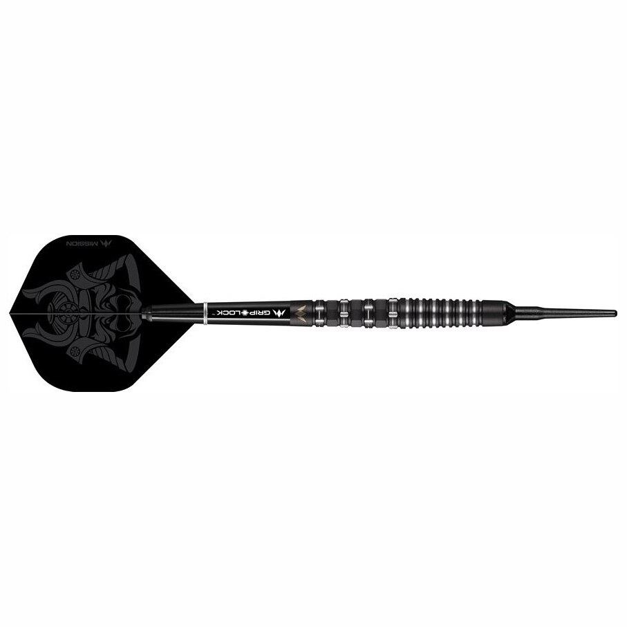 Sageata darts Mission, ST. Kuro M3, MI-000233, 22 g, Tungsten, Negru/Argintiu