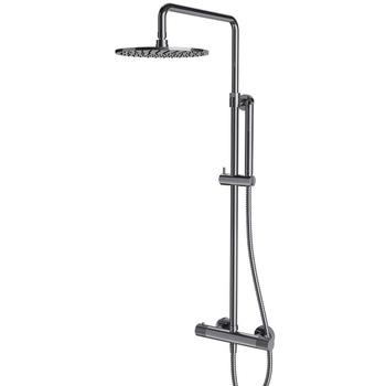 Sistem de dus OMNIRES CONTOUR, termostat, Crom, finisaj periat PVD, duze silicon Easy Clean, montaj pe perete Sistem de dus OMNIRES CONTOUR, termostat, Crom, finisaj periat PVD, duze silicon Easy Clean, montaj pe perete