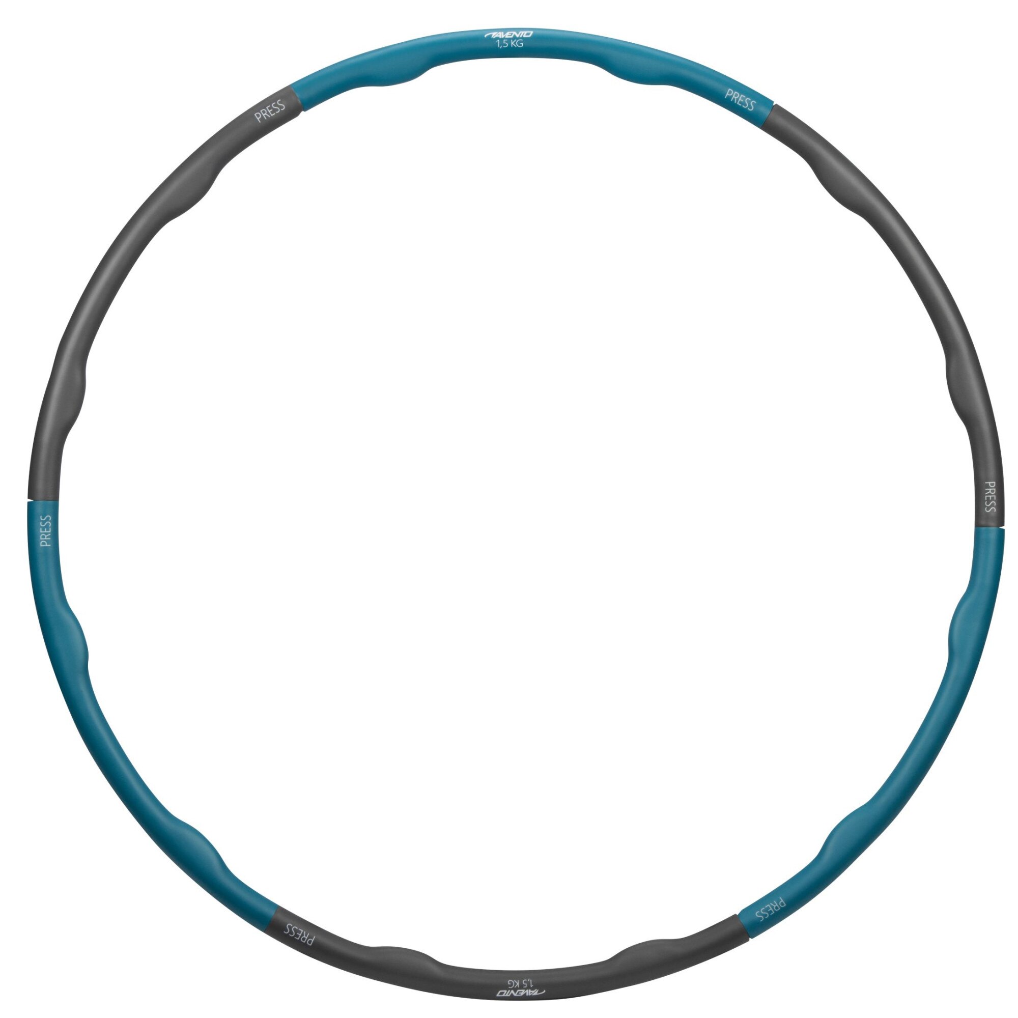Cerc spuma Hula Hoop, fitnes, 1.5 kg, Gri/Albastru