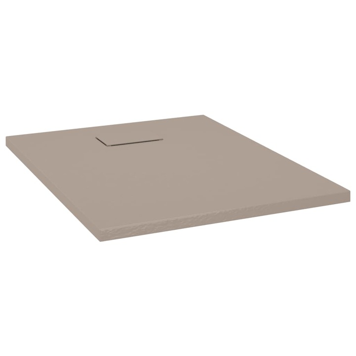 vidaXL barna SMC zuhanytálca 90 x 70 cm 148923