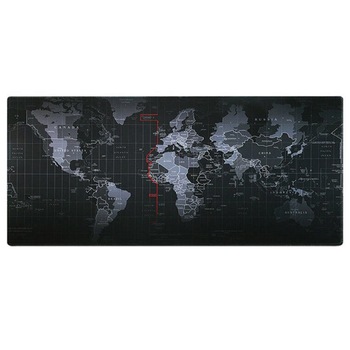 Mousepad gaming, cauciucat, cu harta lumii, 1000x500x3 mm, MaffStuff® Mousepad gaming, cauciucat, cu harta lumii, 1000x500x3 mm, MaffStuff®
